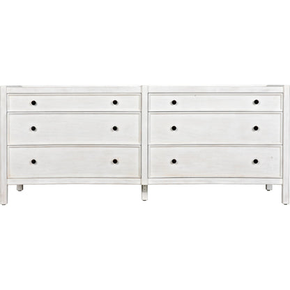 Hampton Dresser by Noir. Made from mahogany in a cottage & farmhouse style.