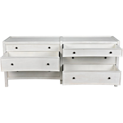 Hampton Dresser by Noir. Made from mahogany in a cottage & farmhouse style.