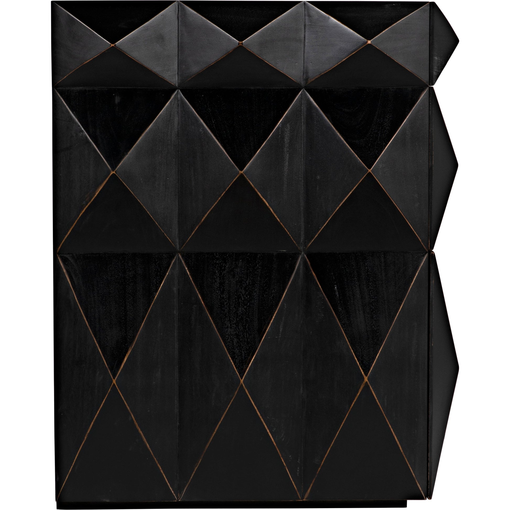Allegra Dresser by Noir in hand rubbed black. Made from mahogany with brass pulls in a eclectic & global style.