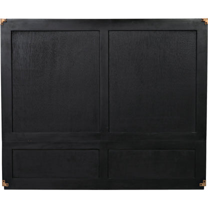 Charles Chest by Noir in pale. Made from mahogany with brass handles in a transitional style.