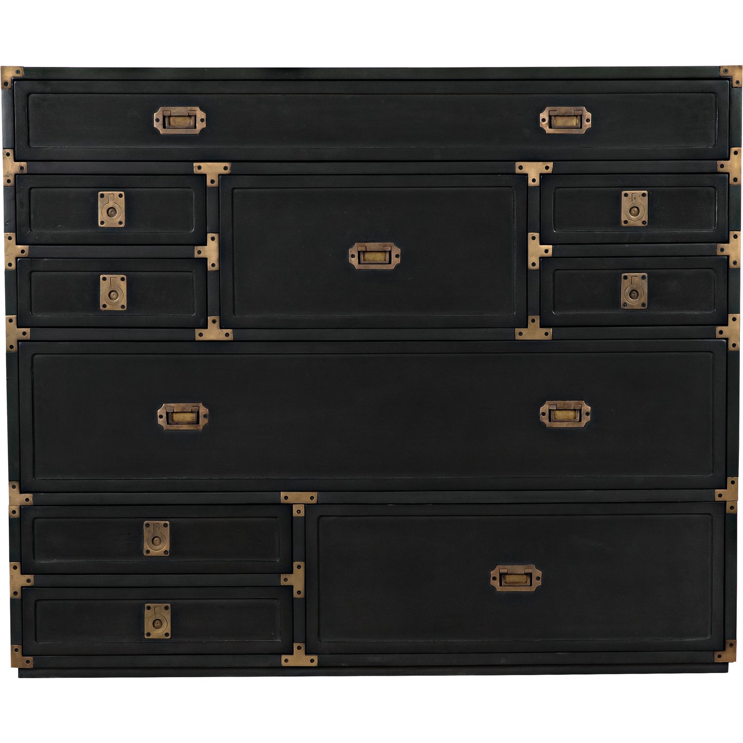 002 SI-1956833 | Additional Silo | Charles Chest by Noir in pale. Made from mahogany with brass handles in a transitional style.