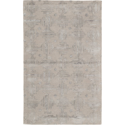 Banister Rug by Jaipur Living in gray, gold. Made from 77% wool 23% viscose in a unique style.