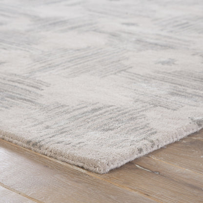 Banister Rug by Jaipur Living in gray, gold. Made from 77% wool 23% viscose in a unique style.