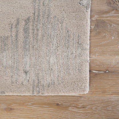Banister Rug by Jaipur Living in gray, gold. Made from 77% wool 23% viscose in a unique style.