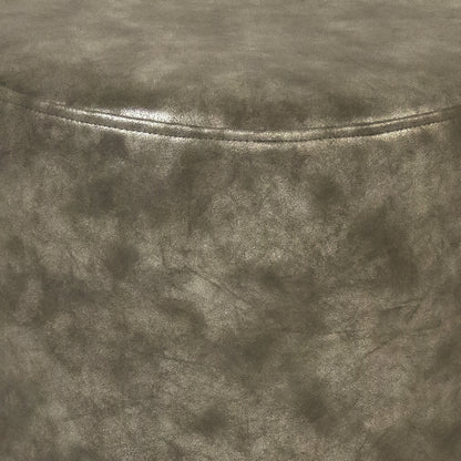 Distressed Grey Stool by Zentique in distressed grey and distressed grey pu. Made from distressed grey pu in a modern style.