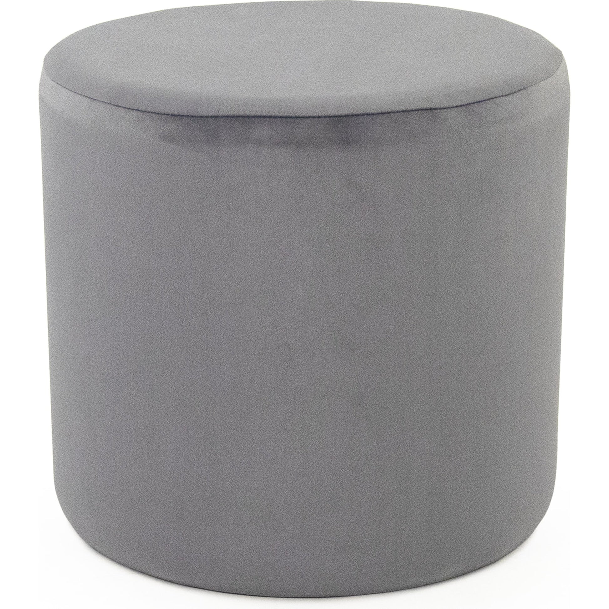 Pale Blue Velvet Stool by Zentique in pale blue velvet and pale blue velvet. Made from pale blue velvet in a modern style.