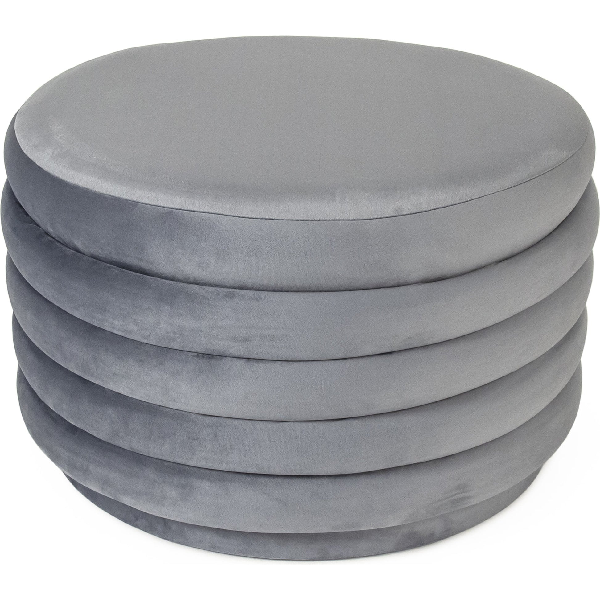 Pale Blue Velvet Ottoman by Zentique in pale blue velvet and pale blue velvet. Made from pale blue velvet in a transitional style.