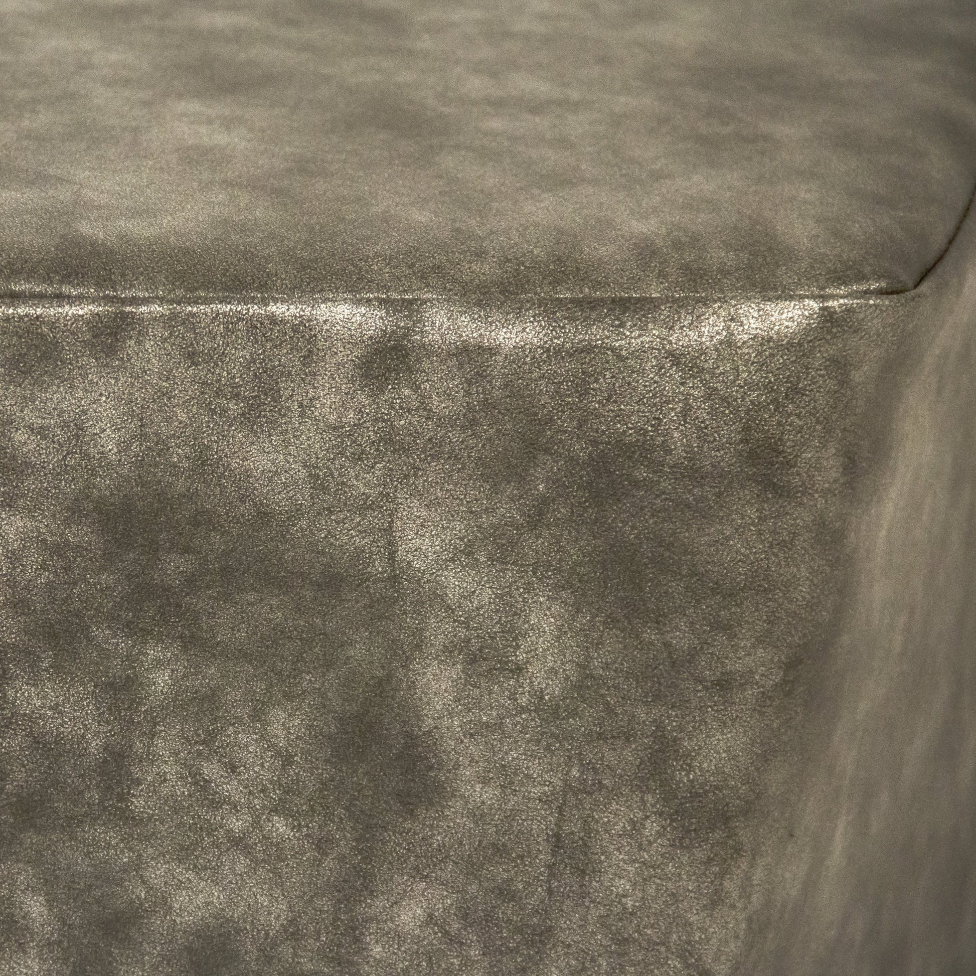 Distressed Grey Twisted Pentagon Stool by Zentique in distressed grey and distressed grey pu. Made from distressed grey pu in a modern style.