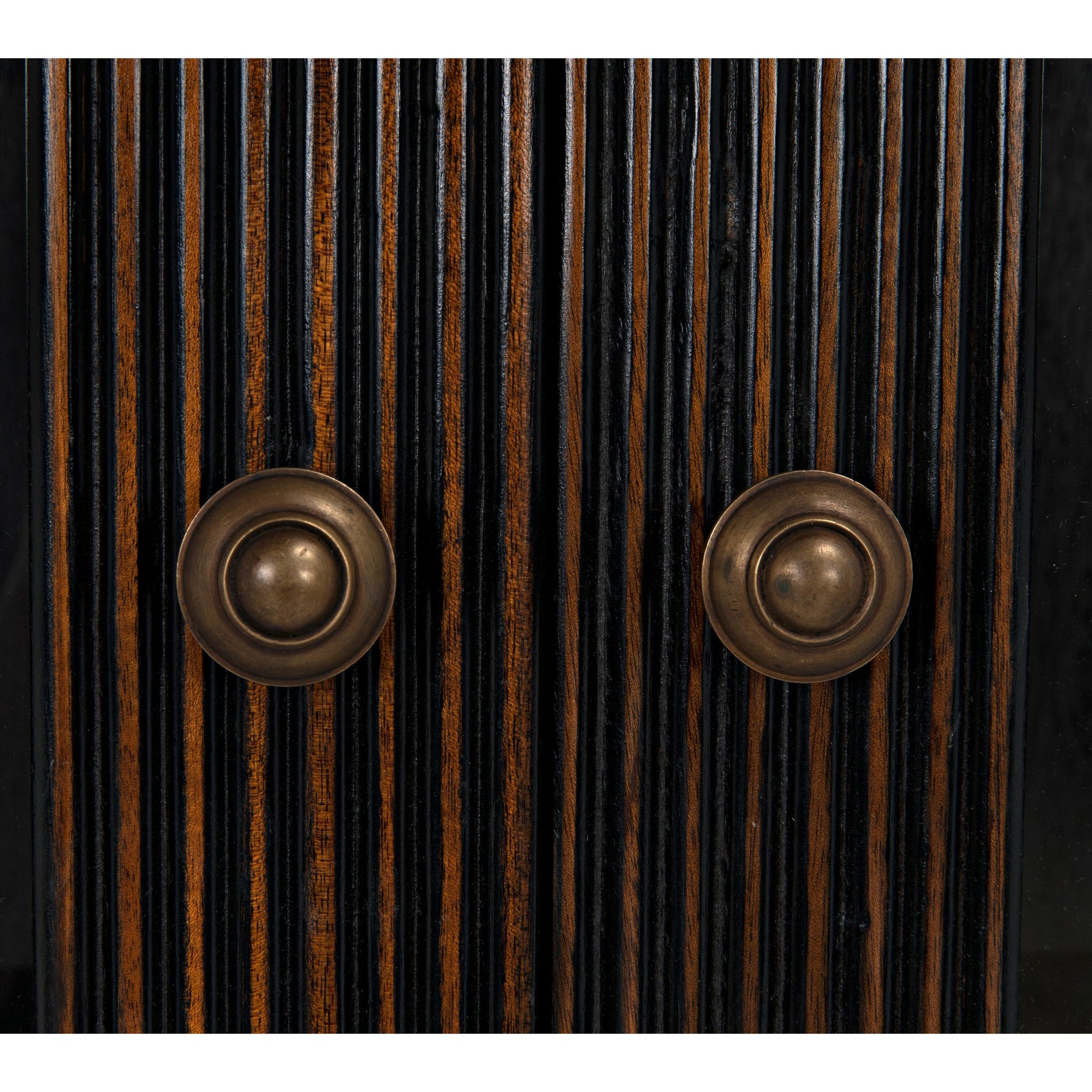 Noho Hutch by Noir in hand rubbed black. Made from mahogany in a traditional style.