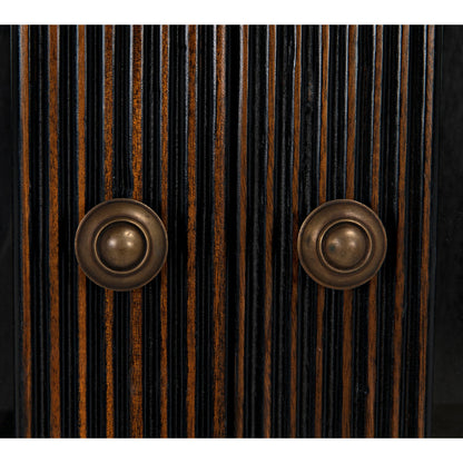 Noho Hutch by Noir in hand rubbed black. Made from mahogany in a traditional style.