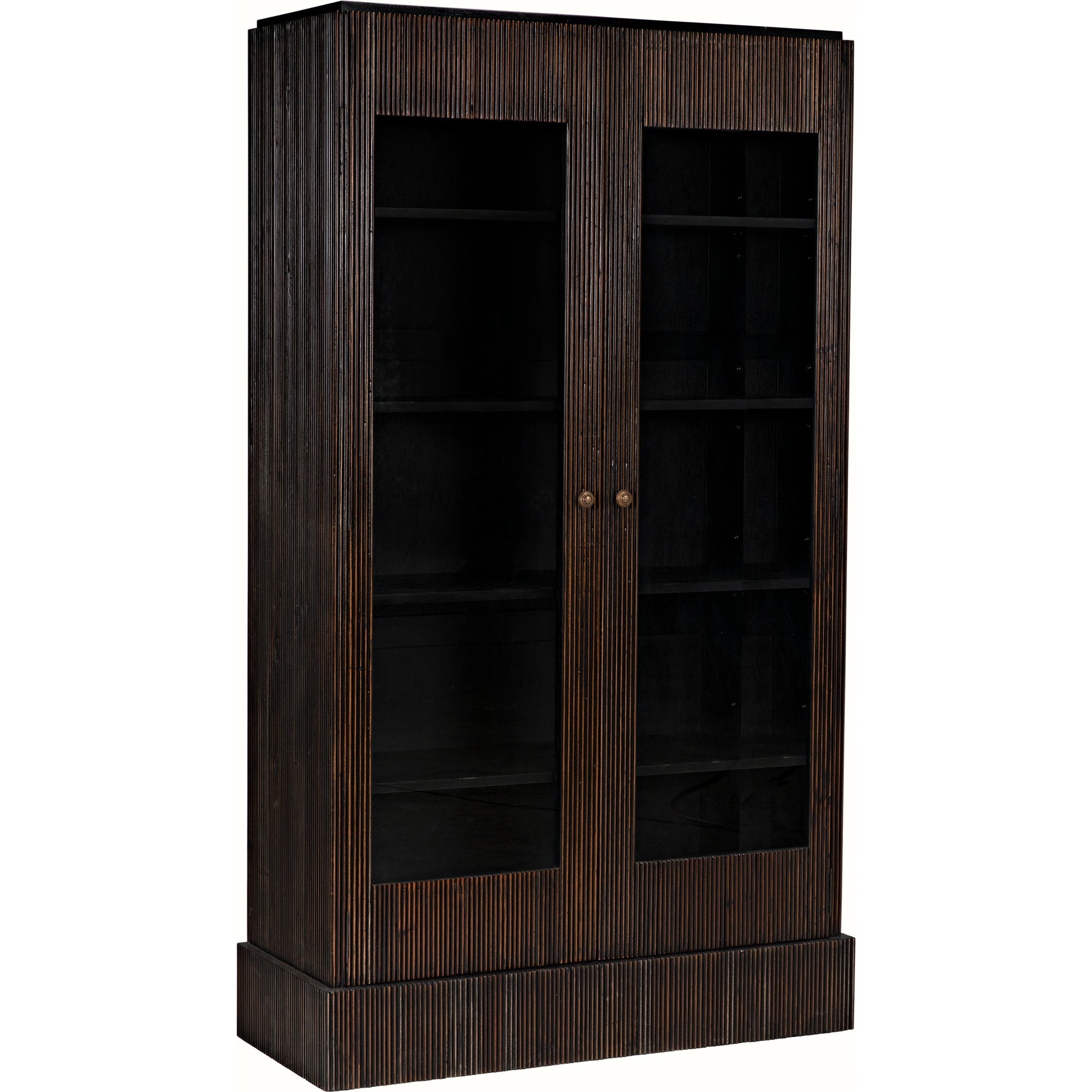Noho Hutch by Noir in hand rubbed black. Made from mahogany in a traditional style.