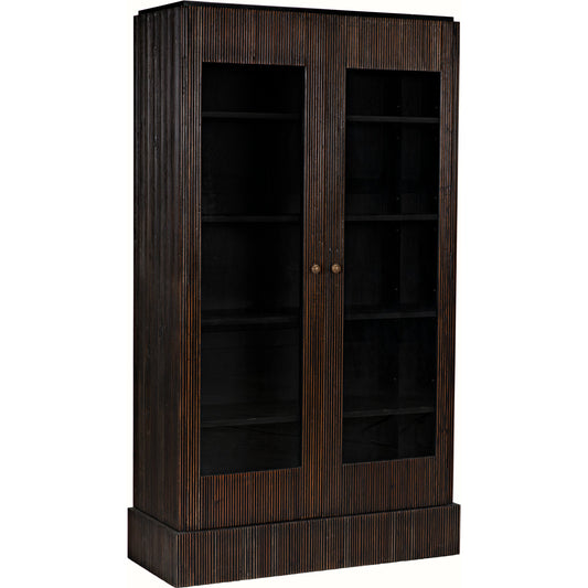 Noho Hutch by Noir in hand rubbed black. Made from mahogany in a traditional style.