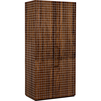 Clash Hutch by Noir in dark walnut. Made from walnut in a cottage & farmhouse style.