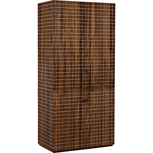 Clash Hutch by Noir in dark walnut. Made from walnut in a cottage & farmhouse style.