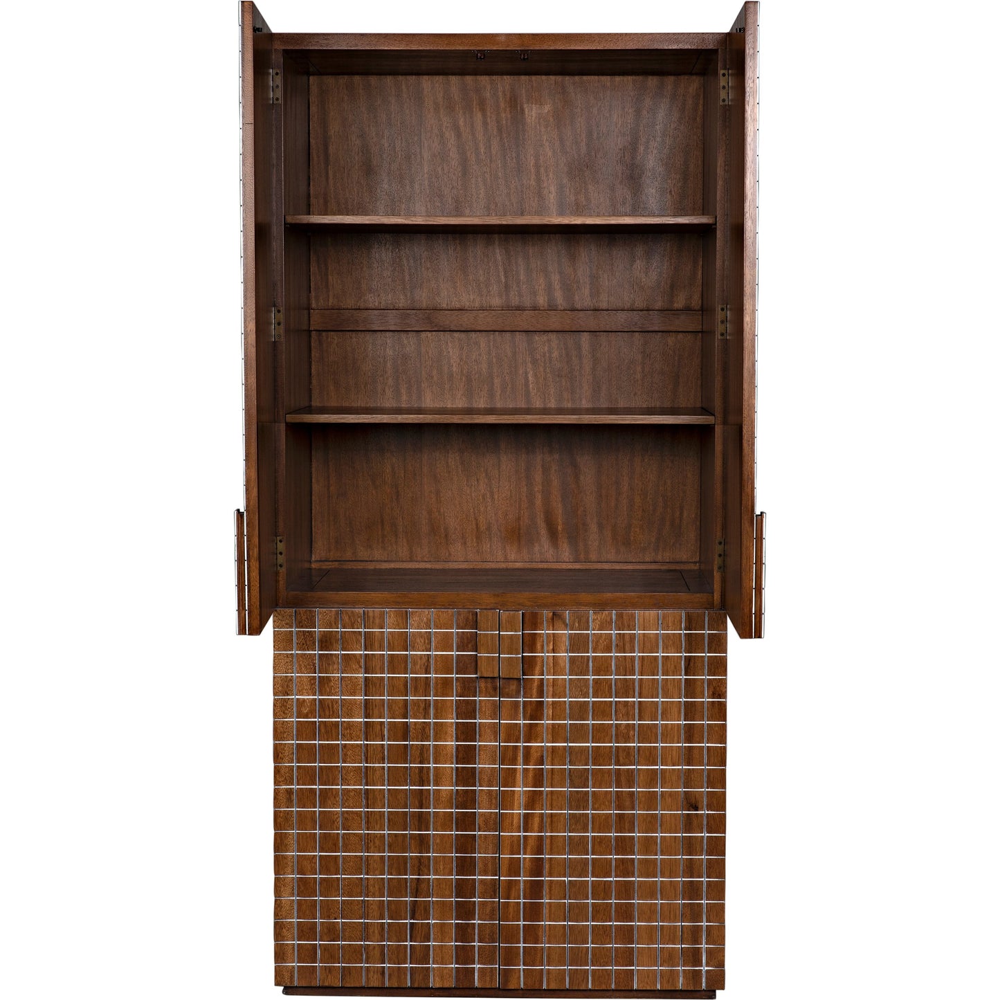 008 SI-1956834 | Additional Silo | Clash Hutch by Noir in dark walnut. Made from walnut in a cottage & farmhouse style.