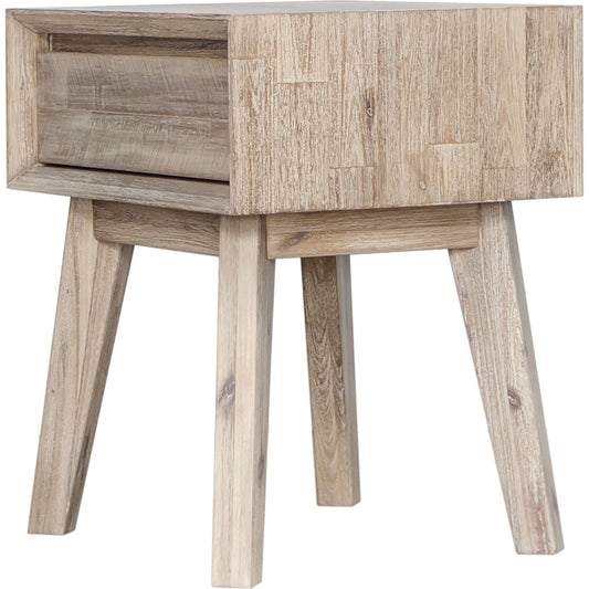 Gia 1 Drawer Nightstand by LH Imports. Made from acacia in a modern style.