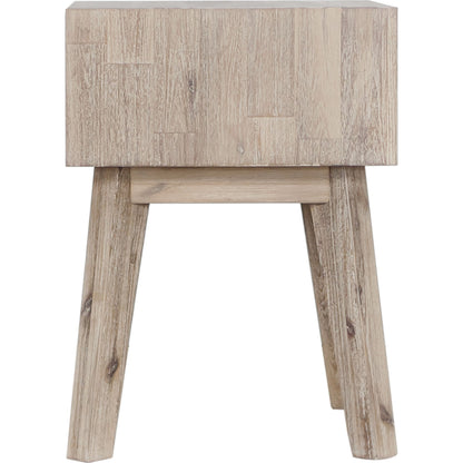 Gia 1 Drawer Nightstand by LH Imports. Made from acacia in a modern style.