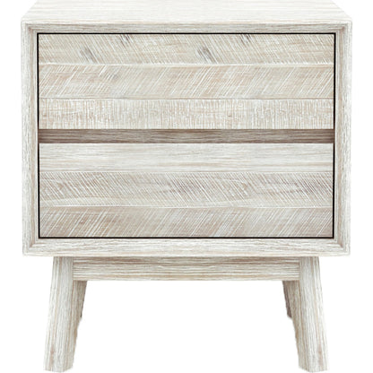 Gia Nightstand by LH Imports in light brown, gray. Made from acacia in a modern style.