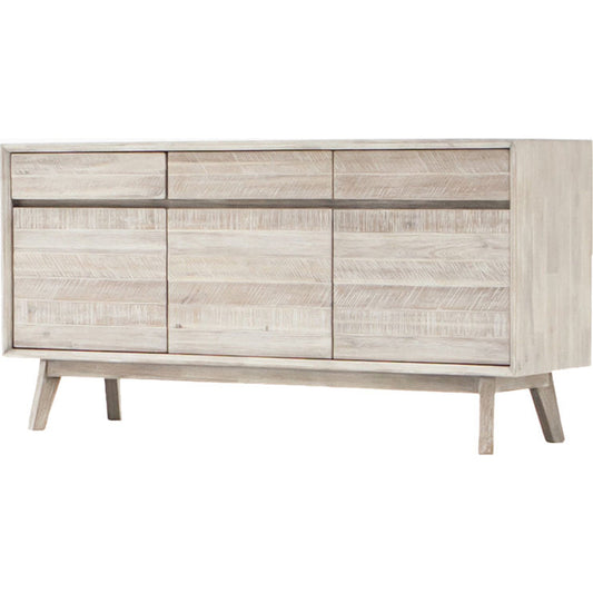 Gia Sideboard by LH Imports in light brown, gray. Made from acacia in a modern style.