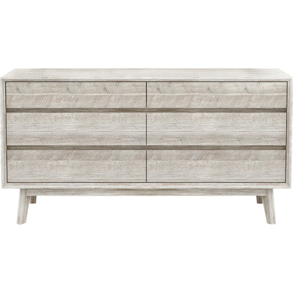 Gia Dresser by LH Imports in light brown, gray. Made from acacia in a modern style.