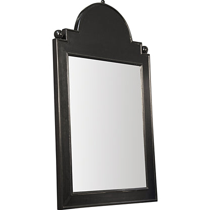 Jess Mirror by Noir in hand rubbed black. Made from mahogany in a transitional style.