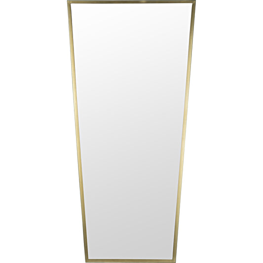 Cassio Mirror by Noir in antique brass. Made from metal in a modern style.