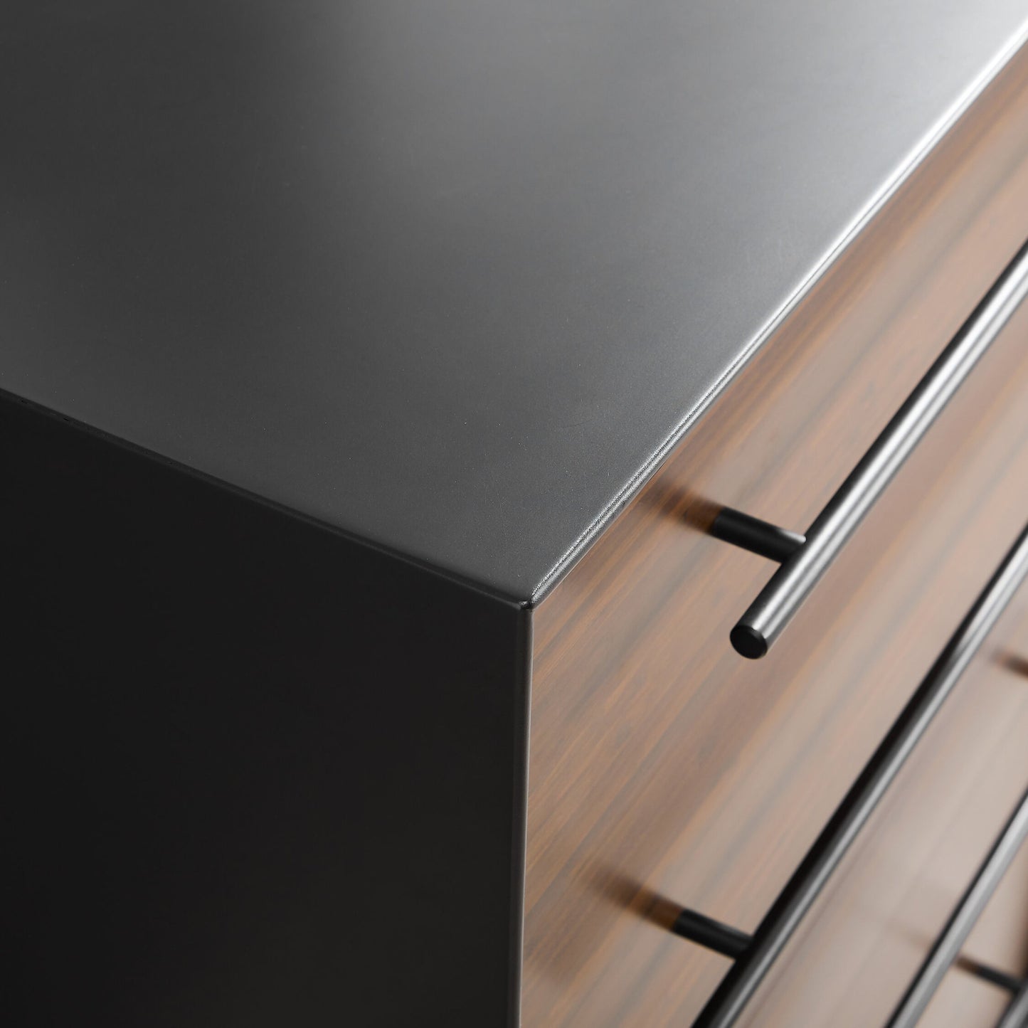 004 SR-851325 | Closeup | Park Avenue 4 Drawer High Chest by Greenington in ruby. Made from solid moso bamboo in a modern style.