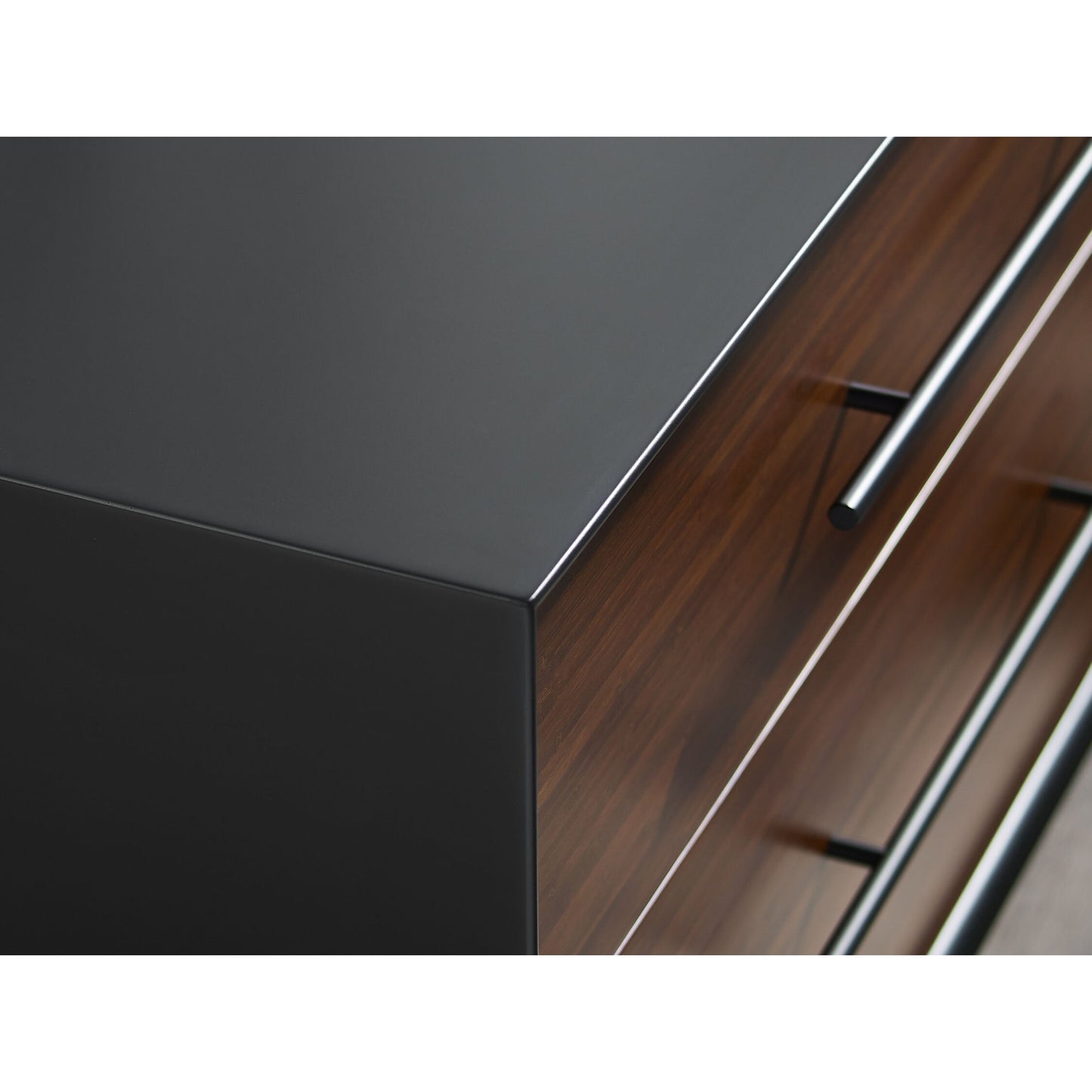 005 SR-851324 | Closeup | Park Avenue 4 Drawer Double Dresser by Greenington in ruby. Made from solid moso bamboo in a modern style.