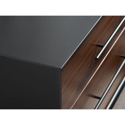 Park Avenue 4 Drawer Double Dresser by Greenington in ruby. Made from solid moso bamboo in a modern style.