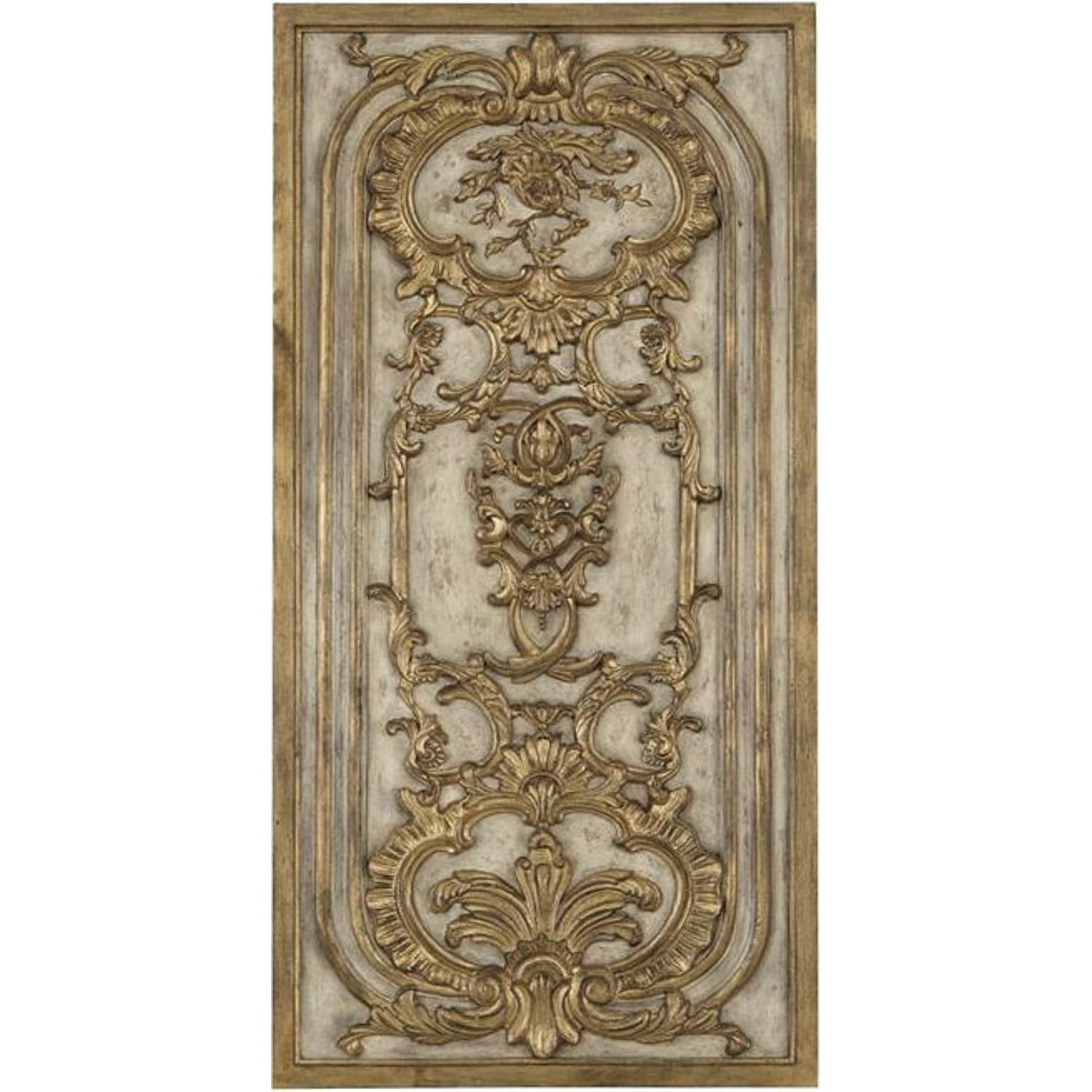 Hand Painted Wood Panel II by John-Richard in beige, gold. Made from wood in a cottage & farmhouse style.