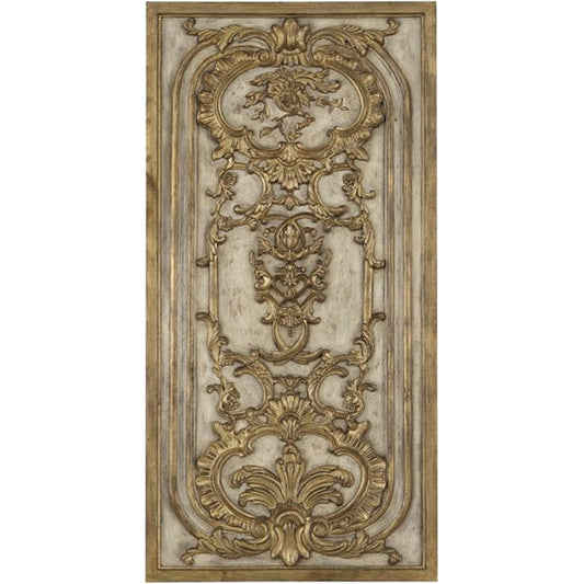 Hand Painted Wood Panel II by John-Richard in beige, gold. Made from wood in a cottage & farmhouse style.