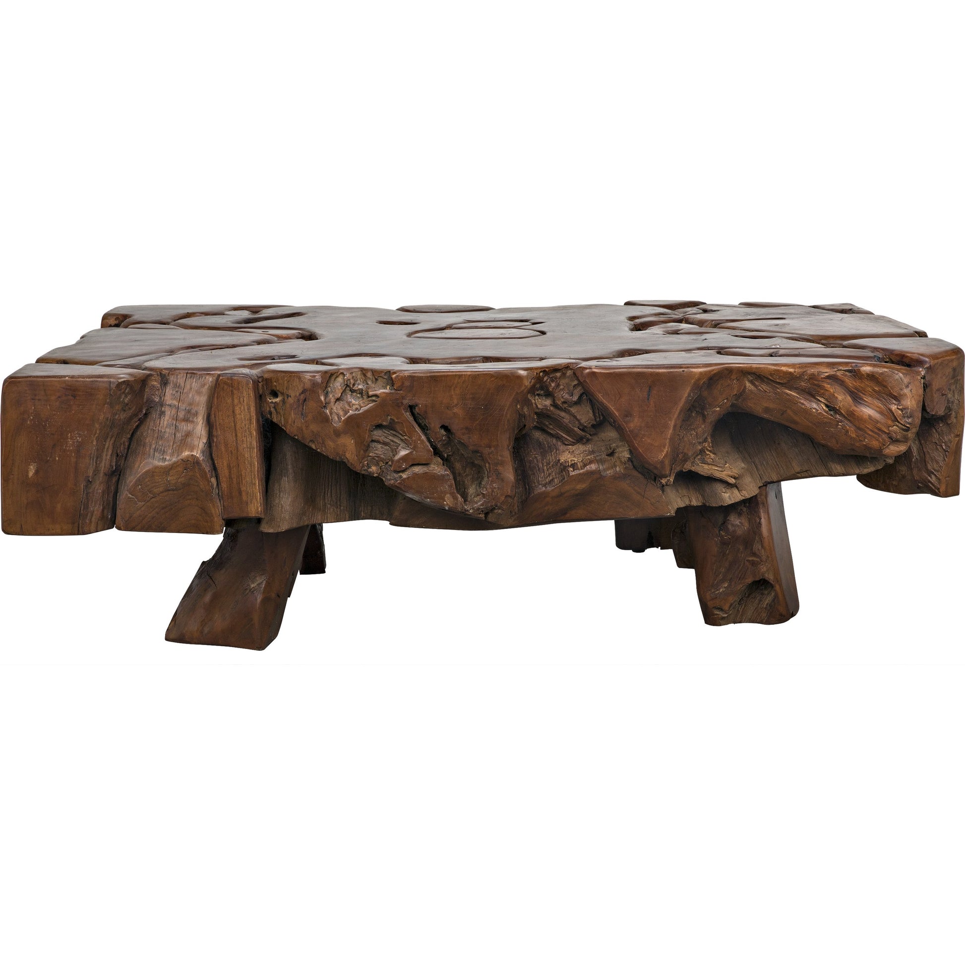 Teak Root Coffee Table by Noir in teak root. Made from teak root in a eclectic & global style.
