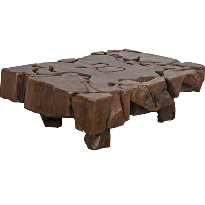 Teak Root Coffee Table by Noir in teak root. Made from teak root in a eclectic & global style.