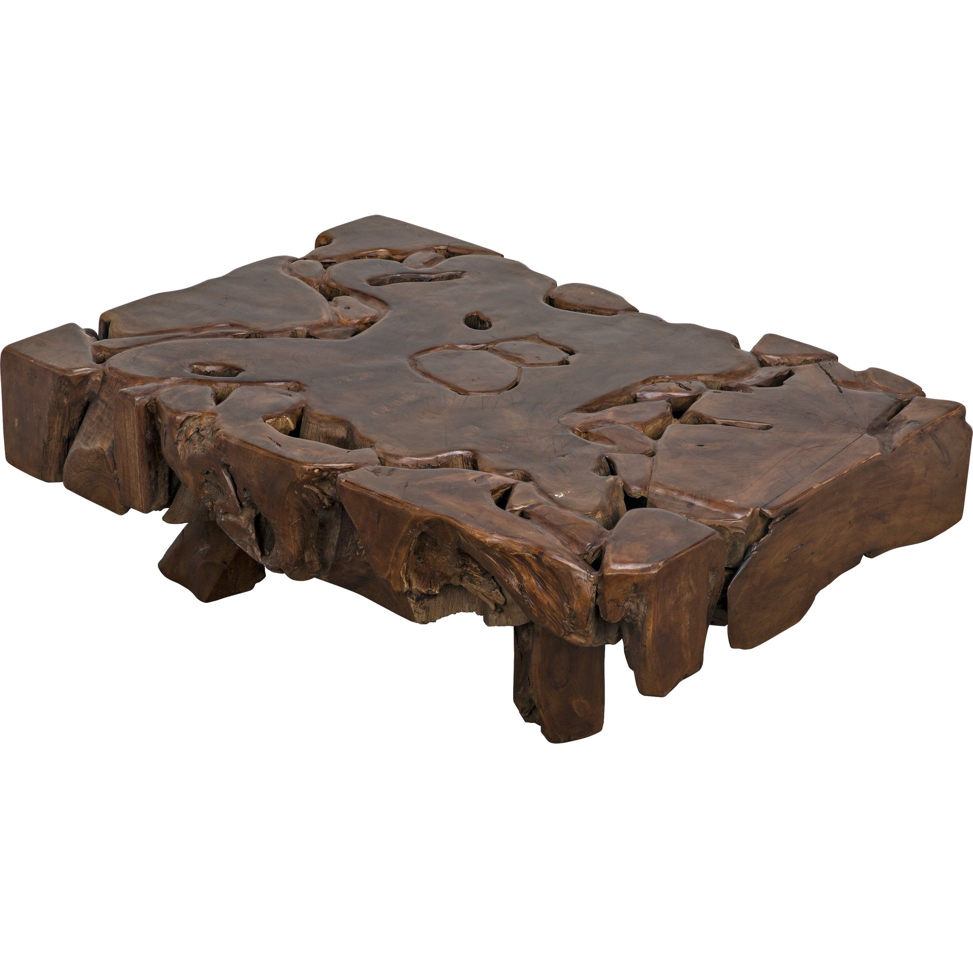 Teak Root Coffee Table by Noir in teak root. Made from teak root in a eclectic & global style.
