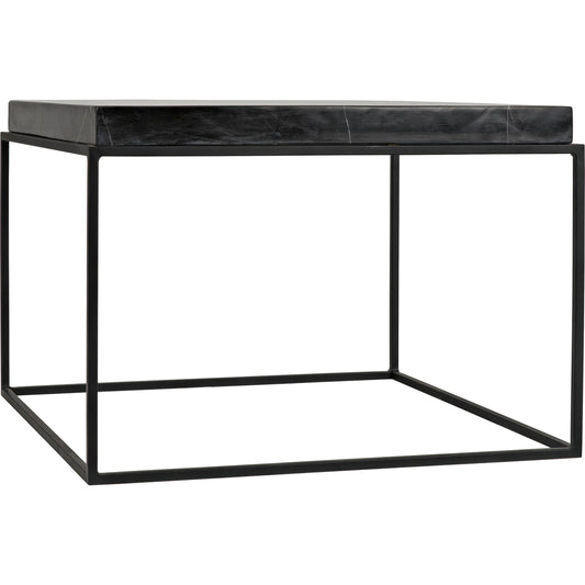 Lomax Coffee Table by Noir in metal, black marble. Made from metal, marble in a modern style.