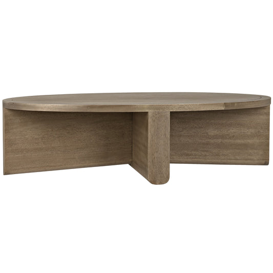 Bast Coffee Table by Noir in washed walnut. Made from walnut in a modern style.