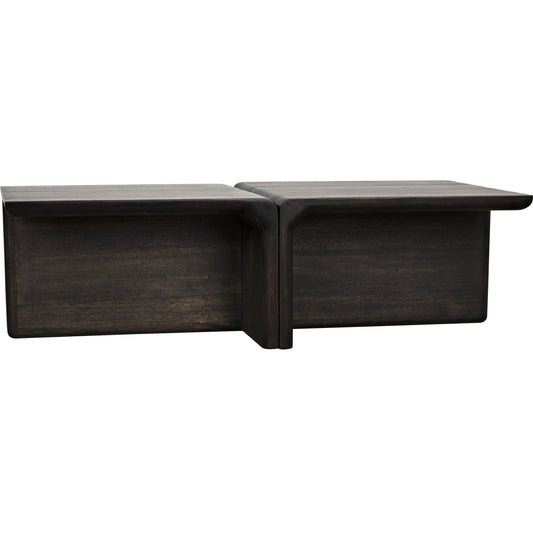 Hagen Coffee Table by Noir in ebony walnut. Made from walnut in a modern style.
