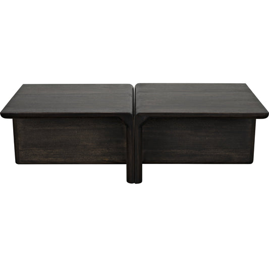Hagen Coffee Table by Noir in ebony walnut. Made from walnut in a modern style.