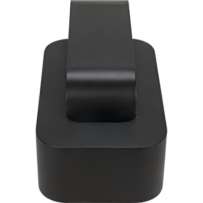 Nodum Accent Table by Noir in black metal. Made from metal in a modern style.