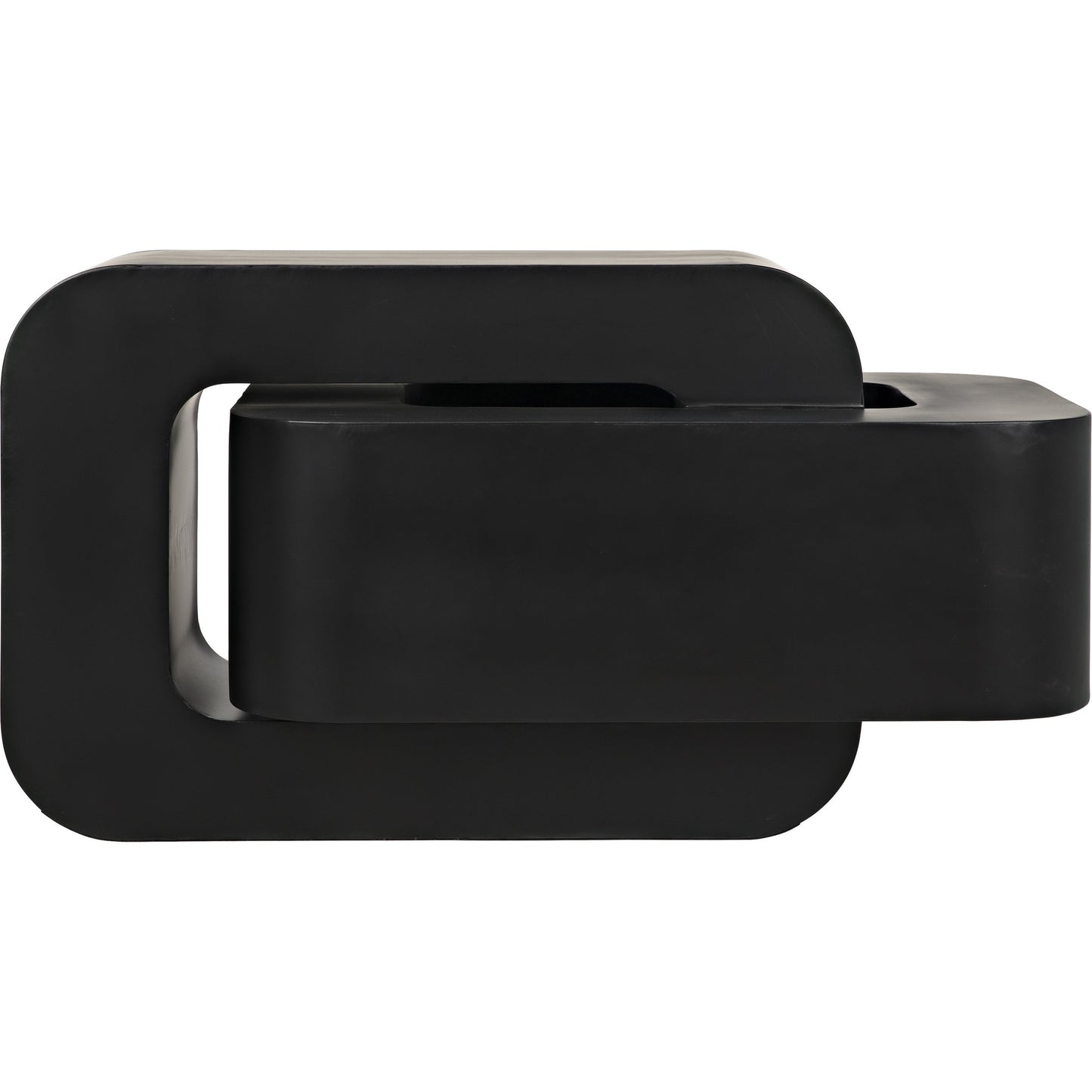 001 SR-834065 | Primary Silo | Nodum Accent Table by Noir in black metal. Made from metal in a modern style.