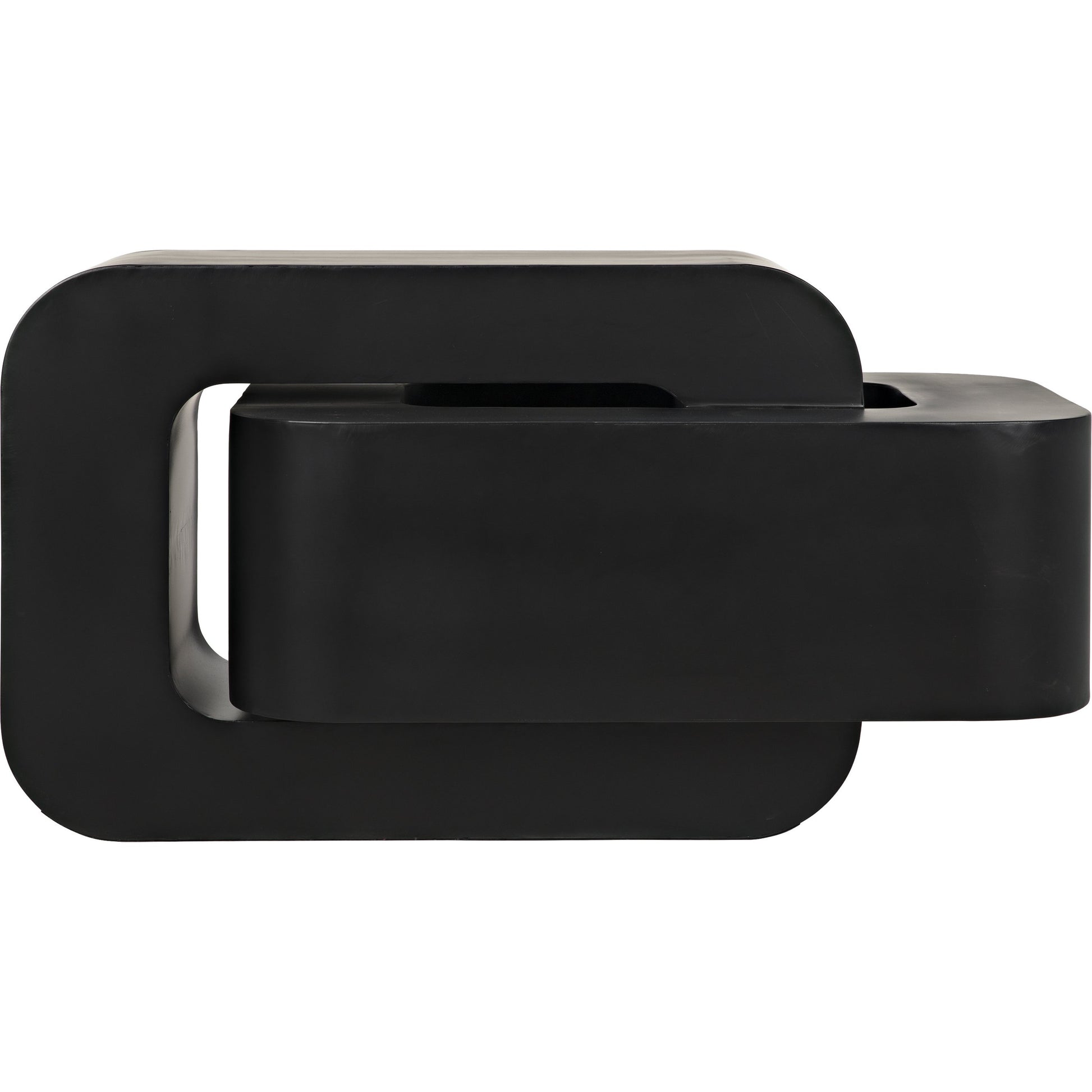 Nodum Accent Table by Noir in black metal. Made from metal in a modern style.