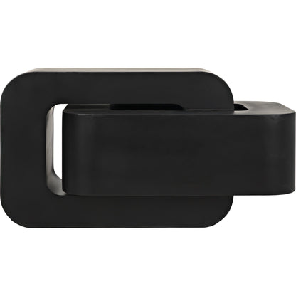 Nodum Accent Table by Noir in black metal. Made from metal in a modern style.