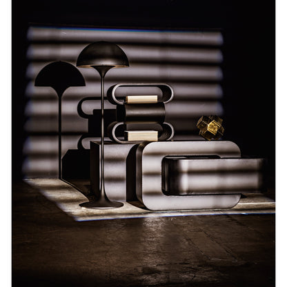 Nodum Accent Table by Noir in black metal. Made from metal in a modern style.