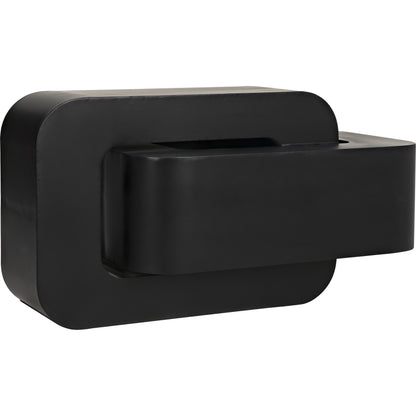 Nodum Accent Table by Noir in black metal. Made from metal in a modern style.