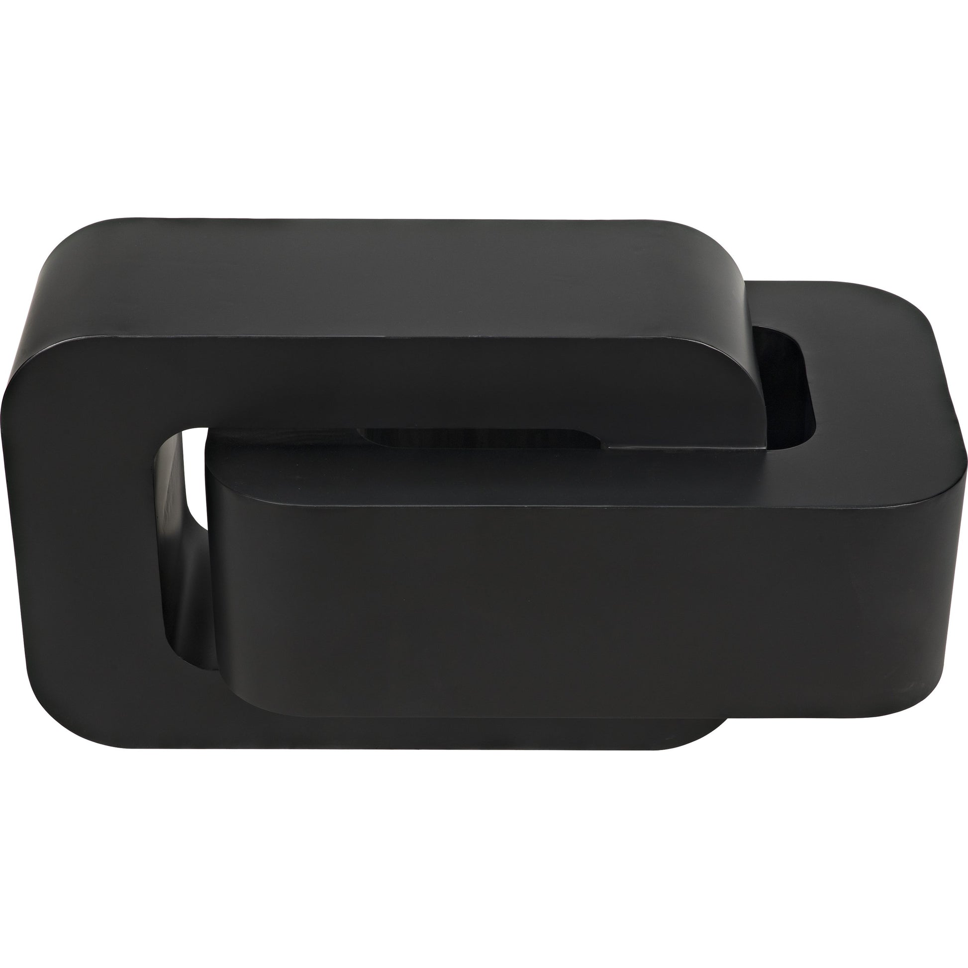 Nodum Accent Table by Noir in black metal. Made from metal in a modern style.