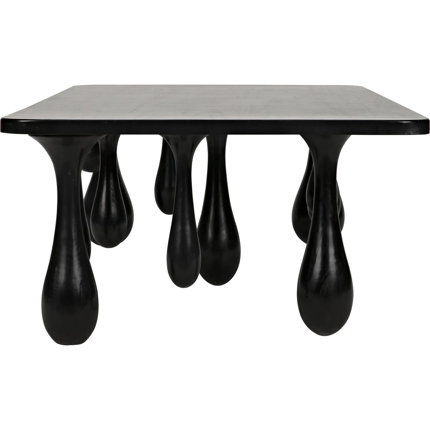 010 SR-834008 | Additional Silo | Drop Coffee Table by Noir in hand rubbed black. Made from mahogany in a modern style.