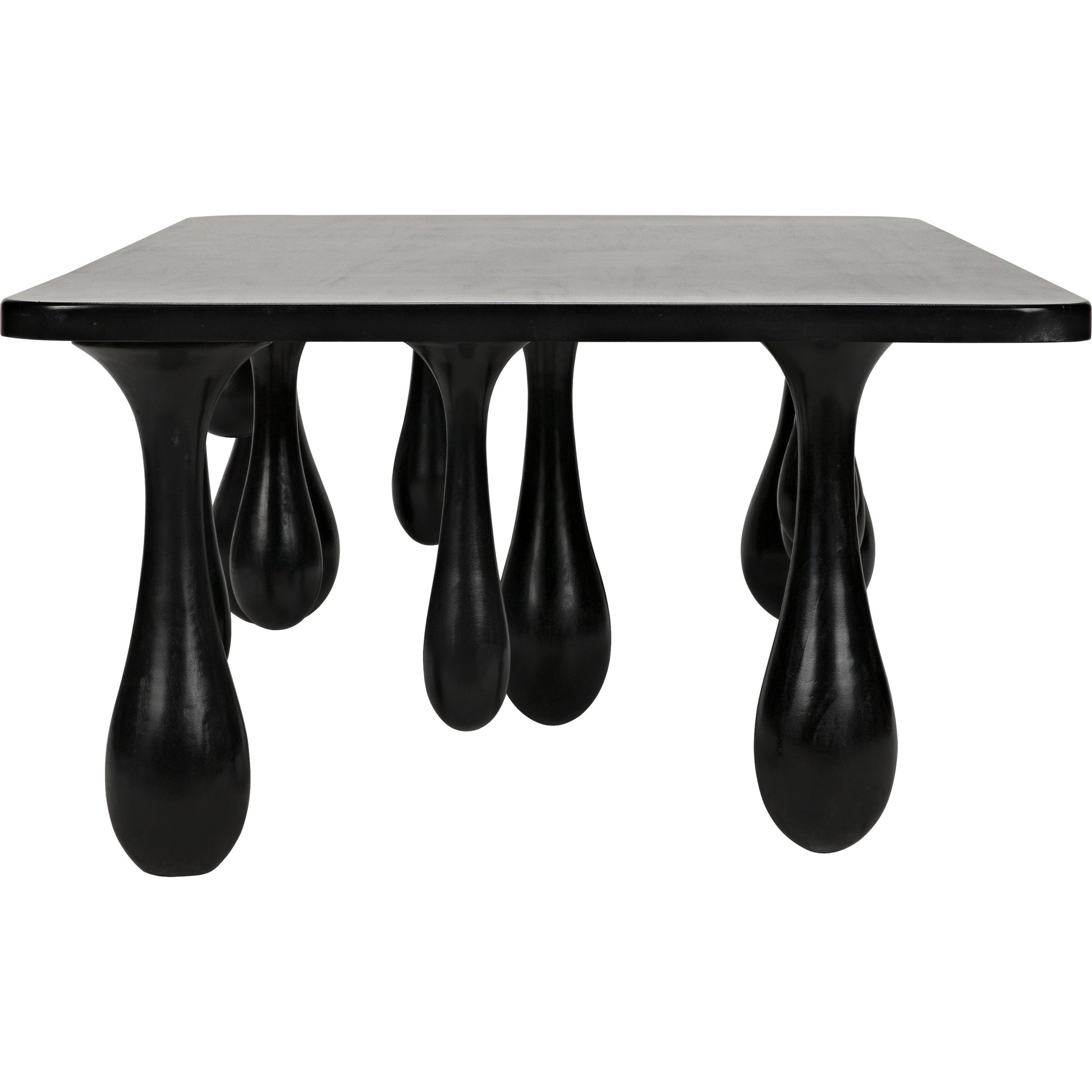 Drop Coffee Table by Noir in hand rubbed black. Made from mahogany in a modern style.
