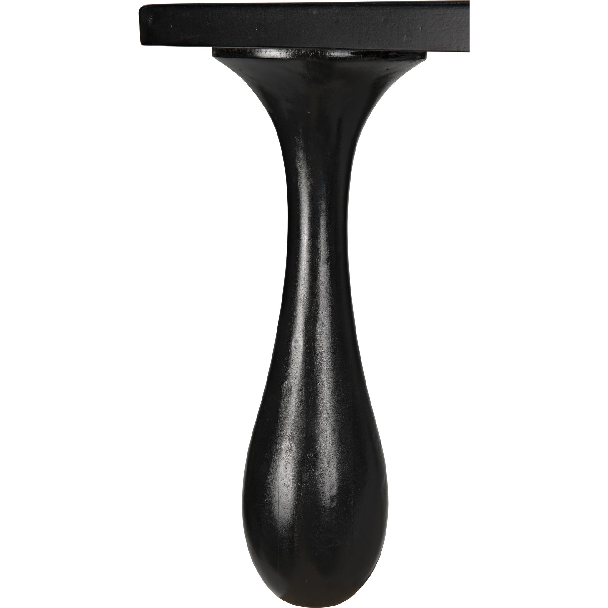 Drop Coffee Table by Noir in hand rubbed black. Made from mahogany in a modern style.