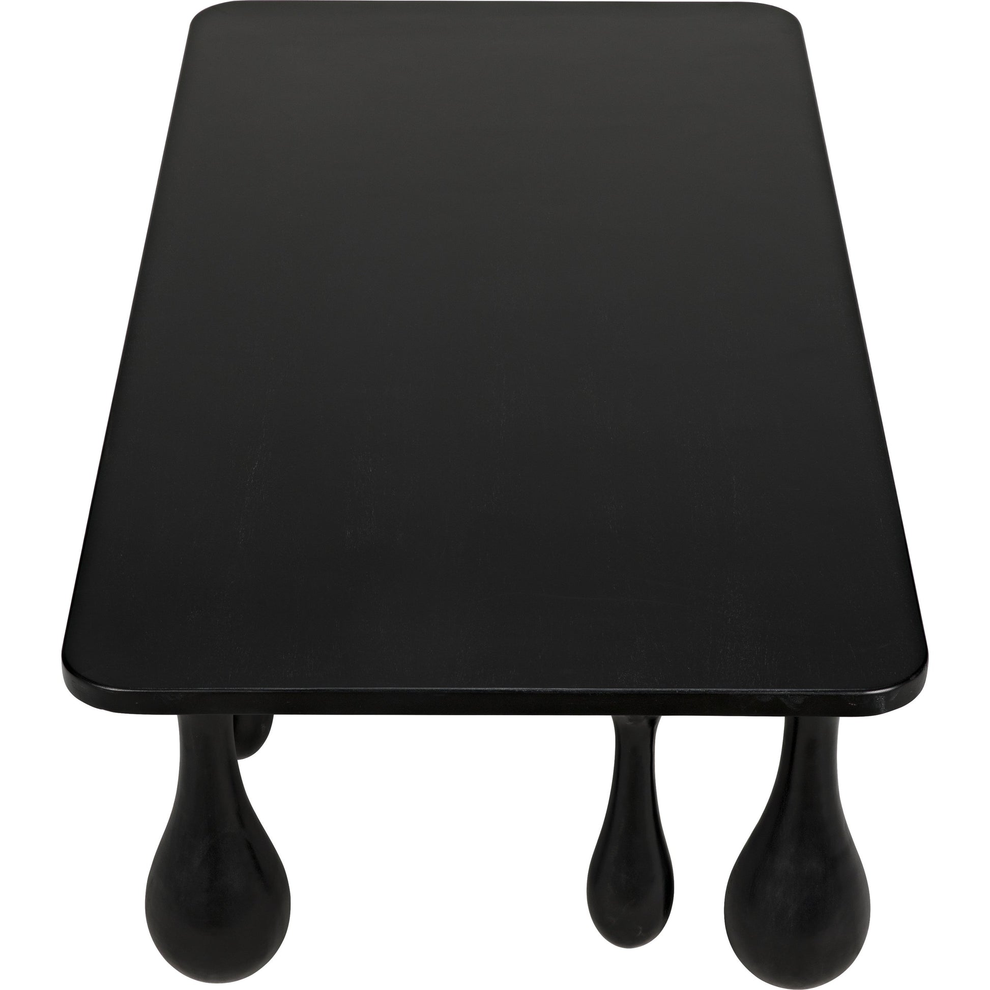 Drop Coffee Table by Noir in hand rubbed black. Made from mahogany in a modern style.