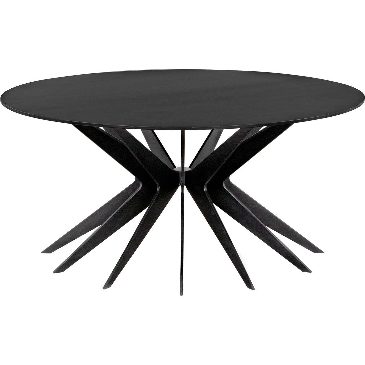 000 SI-1957025 | Primary Silo | Spider Coffee Table by Noir in matte black. Made from industrial steel in a modern style.